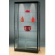 GPC1000zw vitrine zwart 200x100x40cm